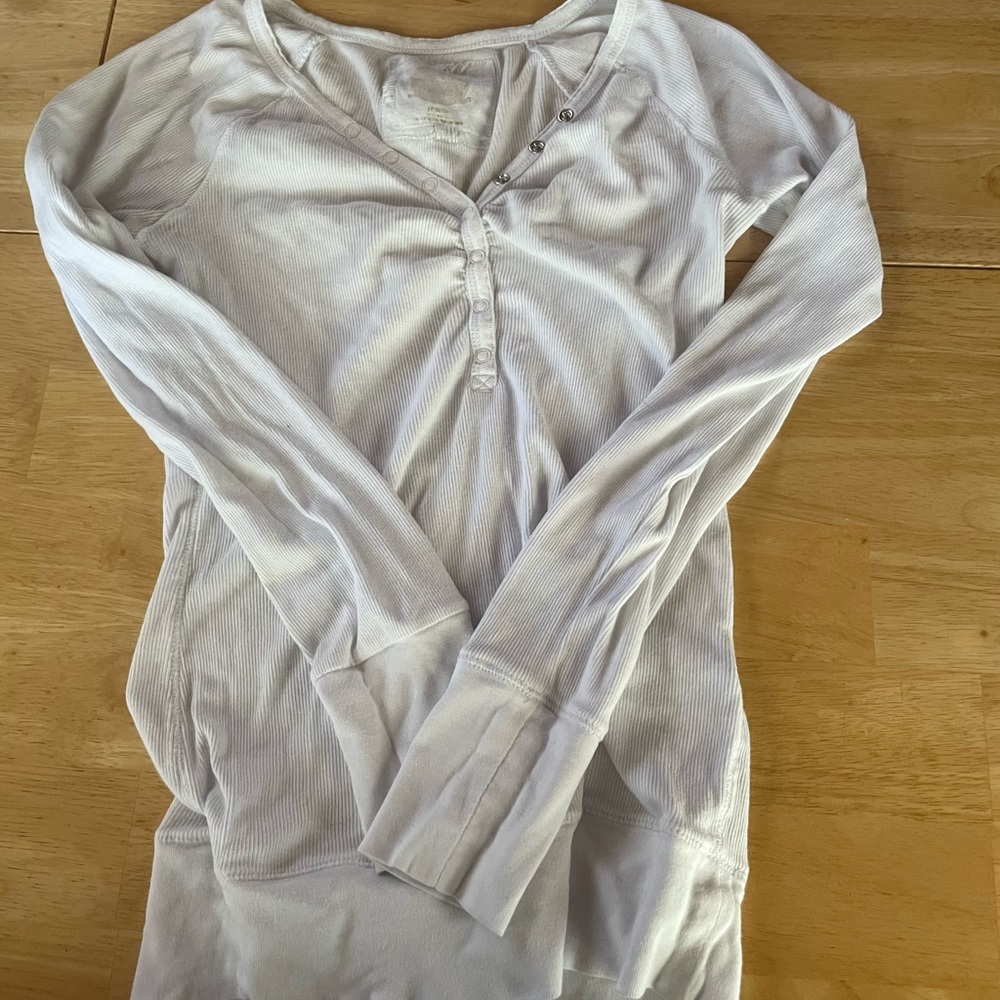 white button long sleeve